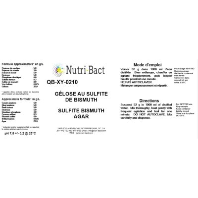 Bismuth Sulfite Agar